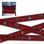 Halloween Warning Tape Signs Halloween Props Window Prop Party Danger Warning line 580x8.5cm Halloween Decoration Witch Balloons