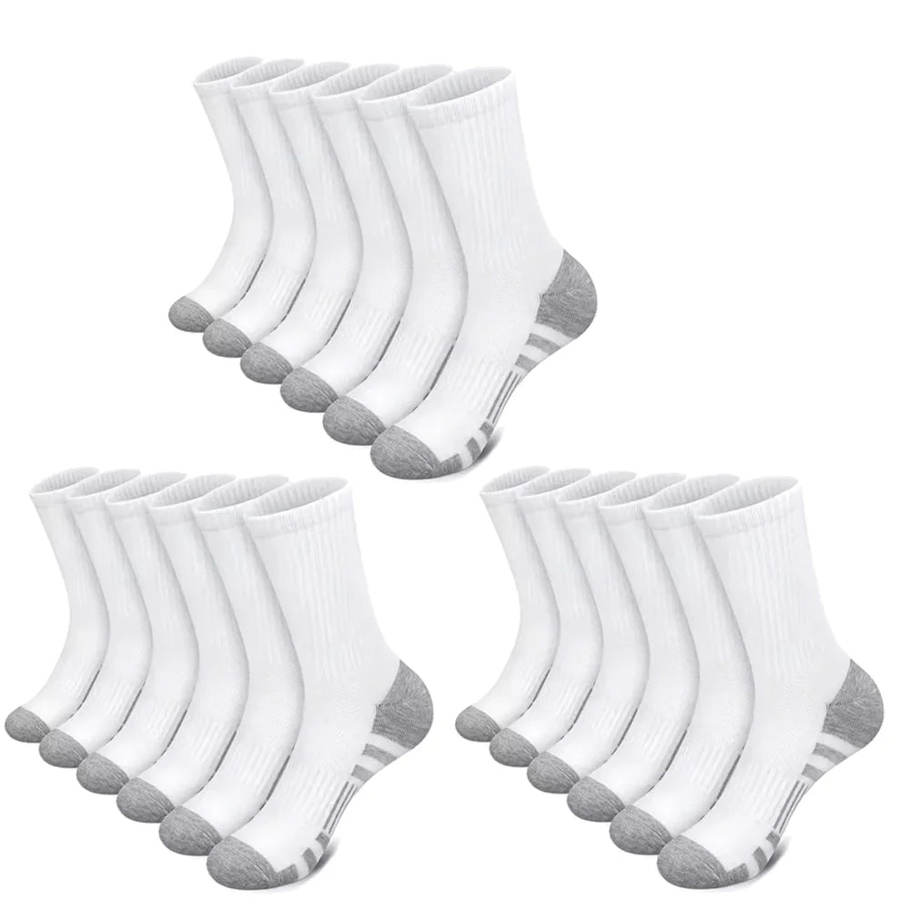10/30 Pairs of High-Quality Soft and Comfortable Men's Running Socks Summer Sweat Wicking and Breathable Basketball Sports Socks