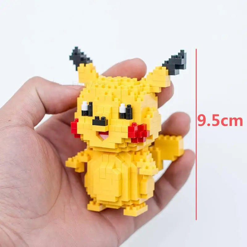 75 Style Pokemon Building Blocks Assembly Anime Picachu Charizard Doll Blastoise Bulbasaur Gengar Bricks Toy for Kid Gift