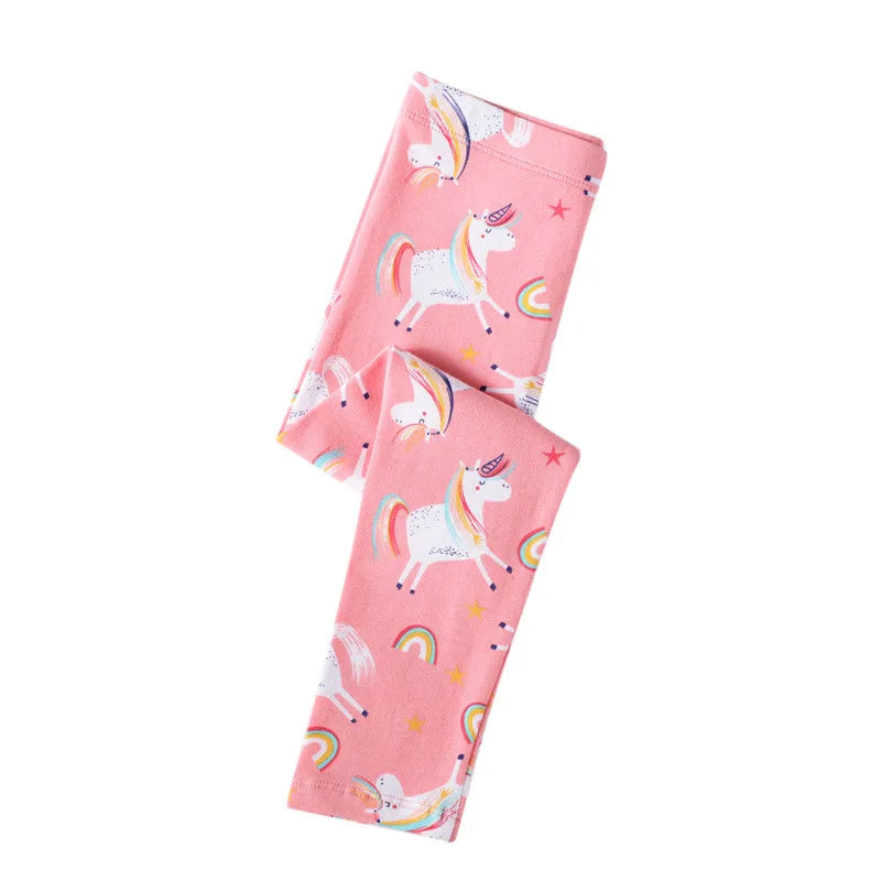 Jumping Meters 2-7T Unicorns Autumn Spring Girls Leggings Pants Print Full Length Girls  Baby Skinny Pencil Pants