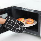 1pcs Kitchen Baking Gloves Microwave Oven Gloves High Temperature Resistant And Insulated Gloves Oven Gloves Heat-Resistant Glo