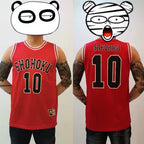 Anime Shohoku School Basketball Team Jersey 1-15 Cosplay Costume Sakuragi Hanamichi Rukawa Jersey Sports Wear Uniform Vest