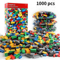 300/500/1000 DIY Creative Building Blocks Bulk Set Urban Classic Blocks Assembled Birthday Gift Children's Educational Toys