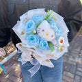 Genuine Hello Kitty Plush Toy Anime Stuffed Animals Keychains Creative Handmade Bouquets Christmas Vanlentine Birthday Gifts