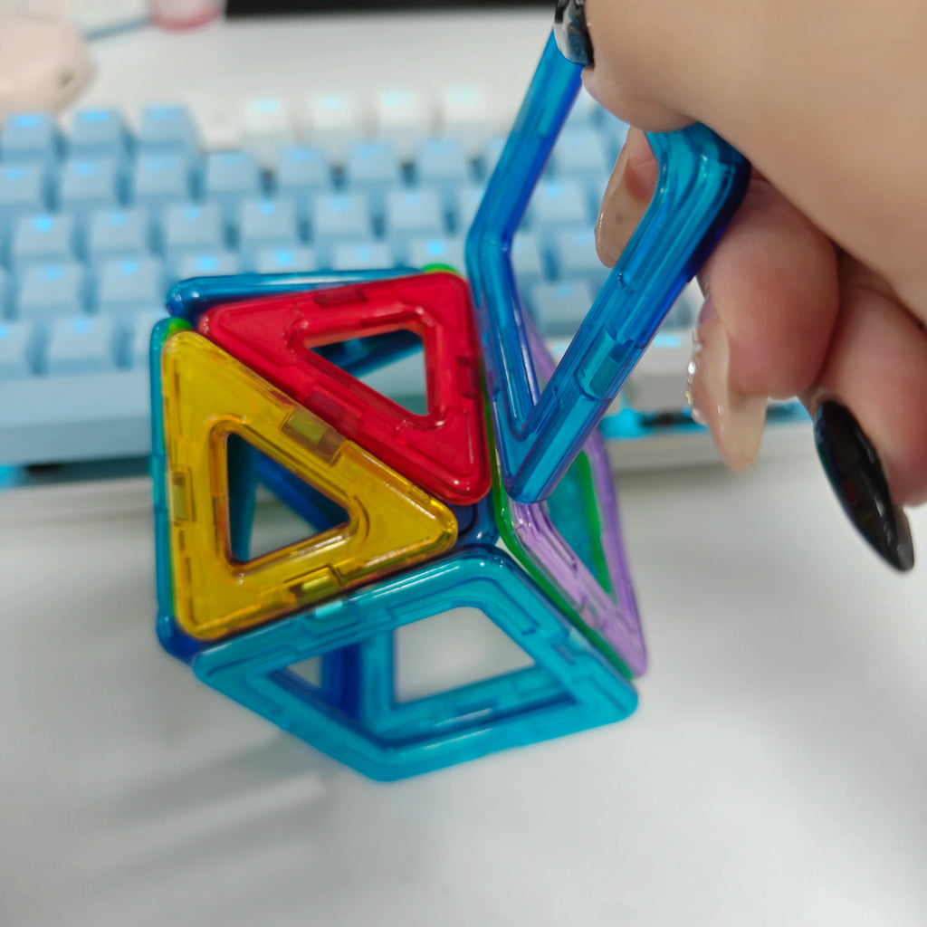Magnetic Building Blocks DIY Magnets Toys medium size STEM Toys Construction Toys Learning Educational Magnet Toys