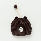 Cute Animal Doll Crochet Keychains For Keys Storage Funny Puppy Series Knitted Bag For Car Keys Holder Keyrings Custom Wholesale