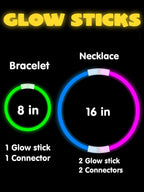 Luminous Colorful Glow Sticks Fluorescence Glowing in The Dark DIY Bracelet Necklace Glowstick Birthday Wedding Party Supplies