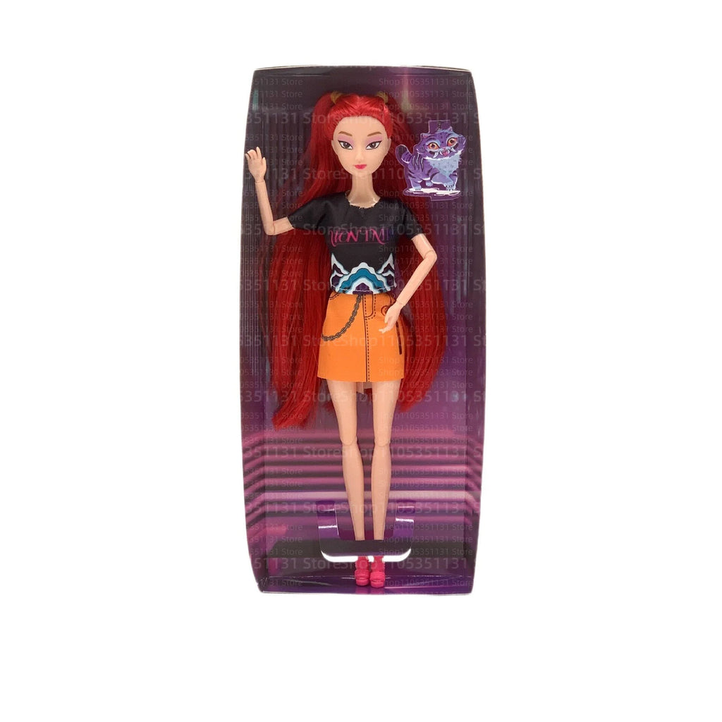 Kpop Rumi Mira Zoey Vinyl Doll Anime Hunters Girl 11 Inch Articulated With Theme Music Cute Toy 3PCS Set Gift for Kids Girl Fans