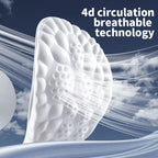 4D Cloud Technology Sports Insoles for Shoes PU Sole Soft Breathable Shock Absorption Cushion Running Orthopedic Care Insoles