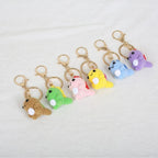 Mini Animal Doll Series Crochet Keychain Knitted Small Rabbit Doll Keyrings Mini Puppy Cute Keychain Wholesale Custom Accessory