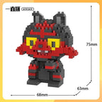 Pokemon Building Blocks Small Cartoon Mini Block Pikachu Charizard Eevee Mewtwo Anime Assemble Action Model Dolls Boys Toys