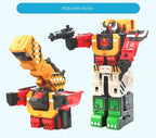 Power Assembling Educational Toys Math Cube Transformation Robot Digits Puzzle Ranger Animals boy toy for Kids