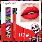 Waterproof and Easy To Color Halloween Makeup Sexy Red Vampire Liquid Lipstick Matte White Black Lip Gloss Facial Body Painting