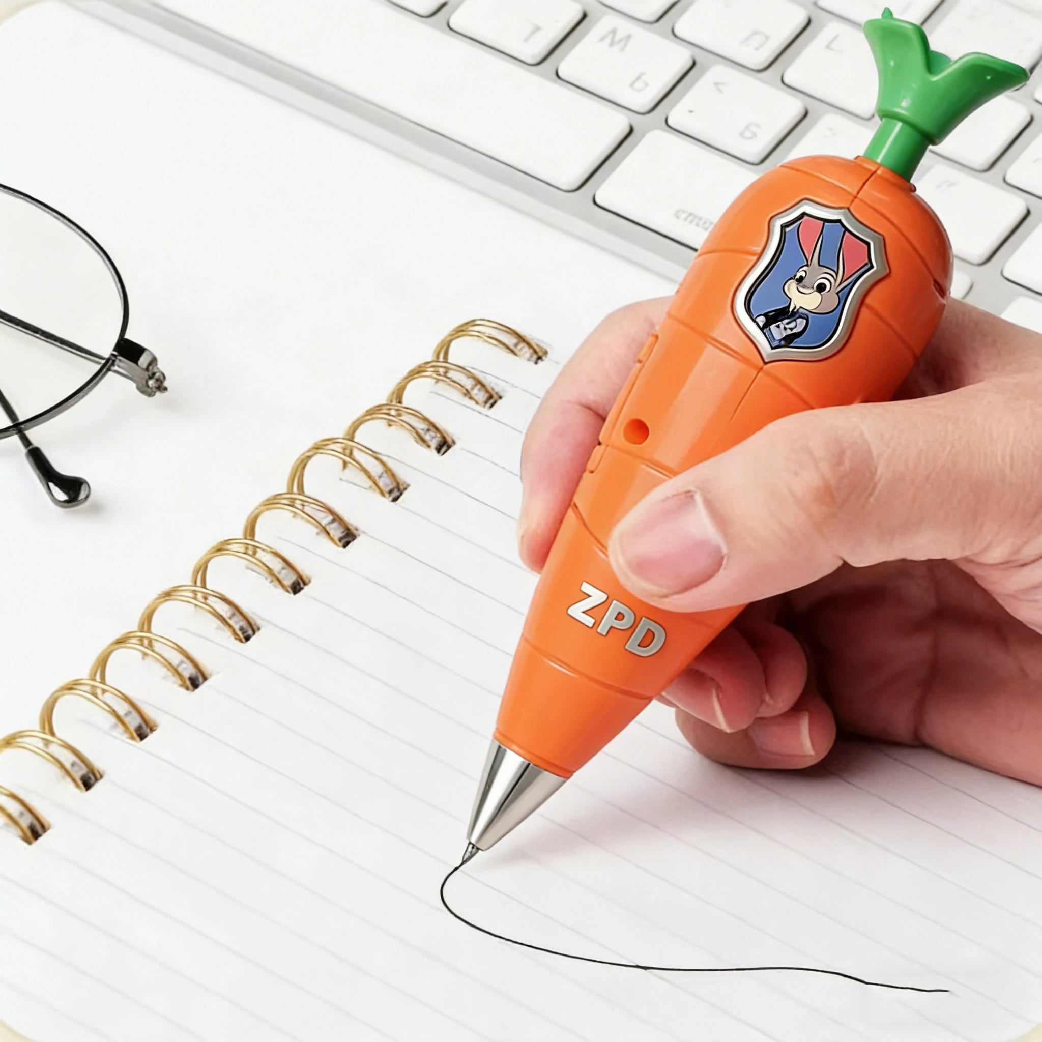 NEW Carrot Recorder Pen | for Kids | 60s Mini Recorder | 2-in-1 Gel Pen Stationery-----