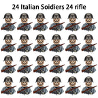 40/set World War II military building blocks National army soldier Character weapon assembly building block Children's toy gifts