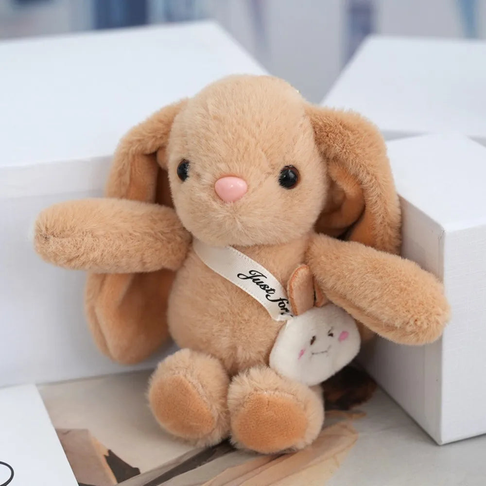 15cm Rabbit Fur Keychain Women Bag Car Key chain Pendant Decoration Jewelry Bags Hangings Accessories Gifts