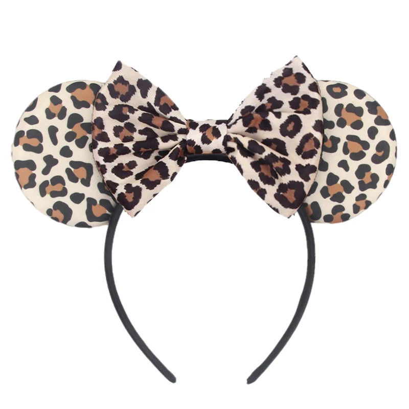 2026 Trip Mouse Ears Headband for Girls Women Sequin Castle 5"Bow Hairband Festival Party Cosplay DIY Hair Accessories