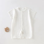 Baby Short Sleeved Jumpsuit Summer Newborn Breathable Mesh Air Conditioning Suit Boys Girls Infant Thin Sleepwear Crawling Suits