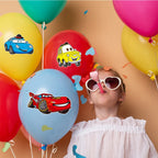 8/16sheets Cool Lightning McQueen DIY Puzzle Stickers Disney Cars Decals Children Make A Face Assemble Sticker Fun for Kids Gift