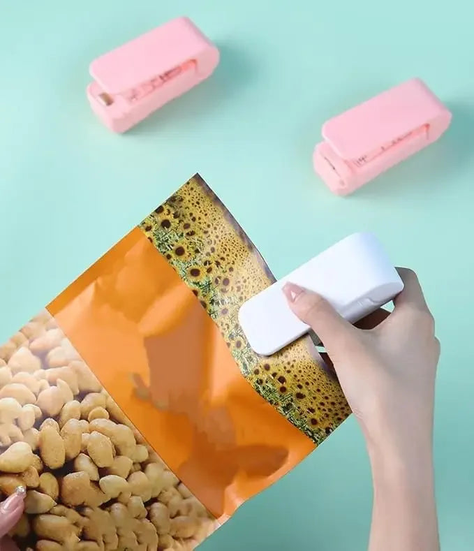 1pc Kitchen Handheld Snack Sealer, Plastic Bag Sealer For Freshness, Easy-To-Use Kitchen Gadge,Portable Sealer Packaging