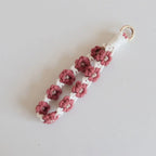 Korean Style Boho Phone Case Rope Keyring Bag Hanging Crochet Macrame Wristlet Phone Wristband DIY Craft Accessories