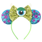 2026 Trip Mouse Ears Headband for Girls Women Sequin Castle 5"Bow Hairband Festival Party Cosplay DIY Hair Accessories