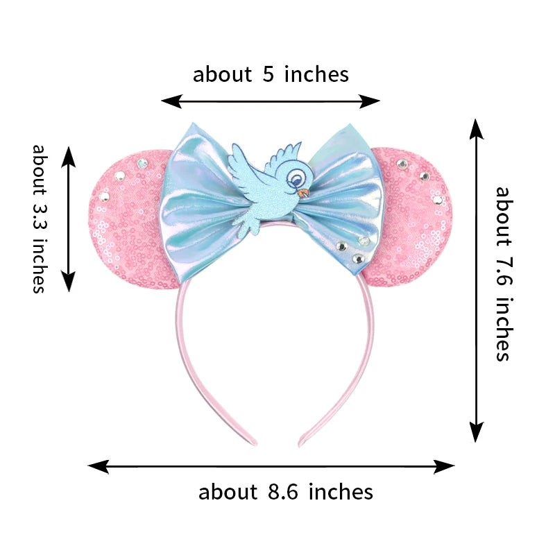 Nieuwste Mickey Mouse Oren Hoofdband Kid Adult Festival Party Pailletten Strik Haarband Vrouwen Baby Girl Party Haar Accessories