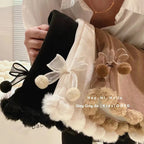 Girls' Corduroy Pants Korean Style - Velvet Thick Flared Leggings for Autumn Winter Loose Trousers Kids