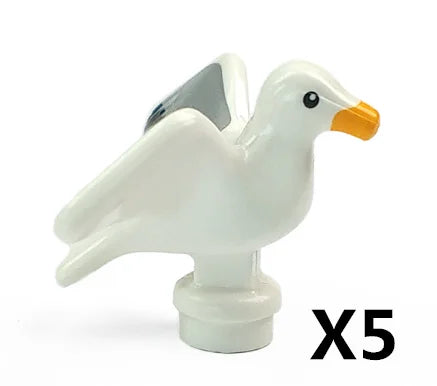 MOC Animal Scene Building Blocks Zoo Ducks Cat Dog Penguin Eagle Dove Wolf Bear Deer Shark Snake Mice Sheep DIY Toys Bricks K055