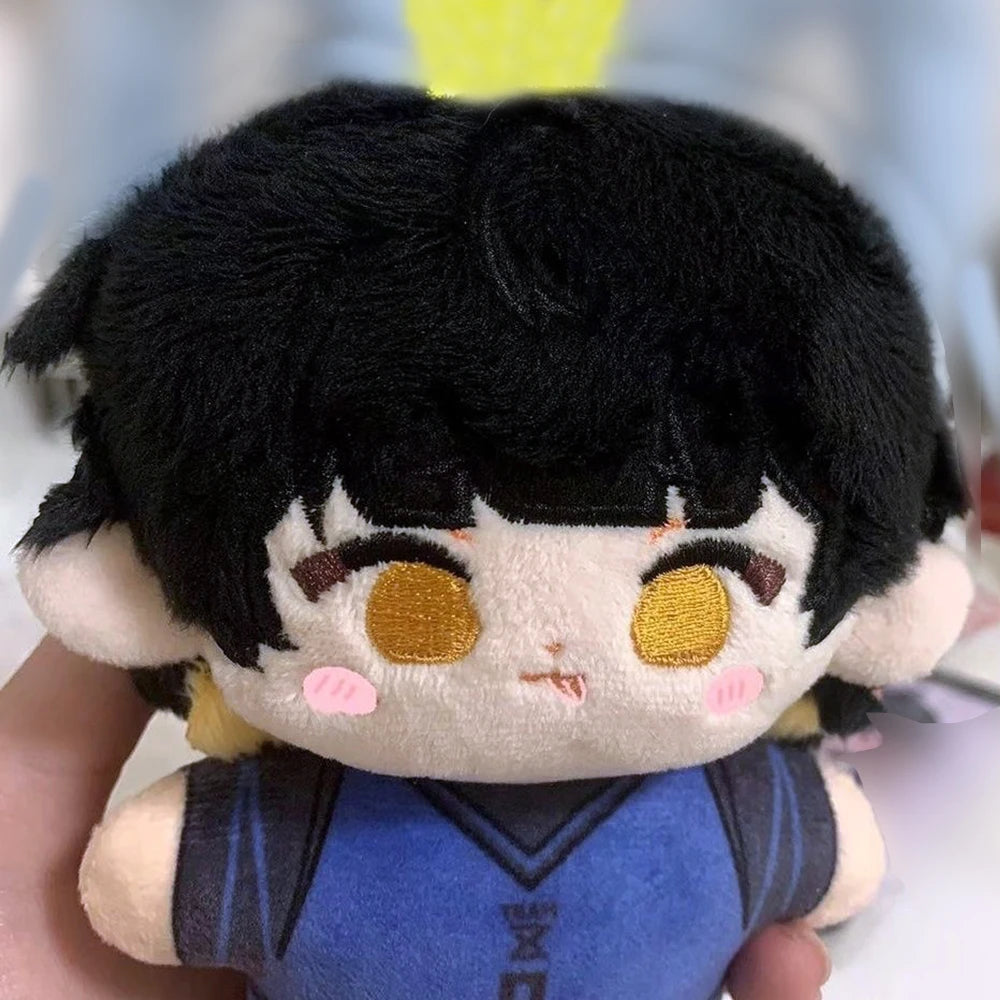 Mini Anime Plush Keychains Michel Caesar Mikage Reo Nagi Seishiro Chigiri Hyoma Bachira Meguru Cute Stuffed Starfish body Doll