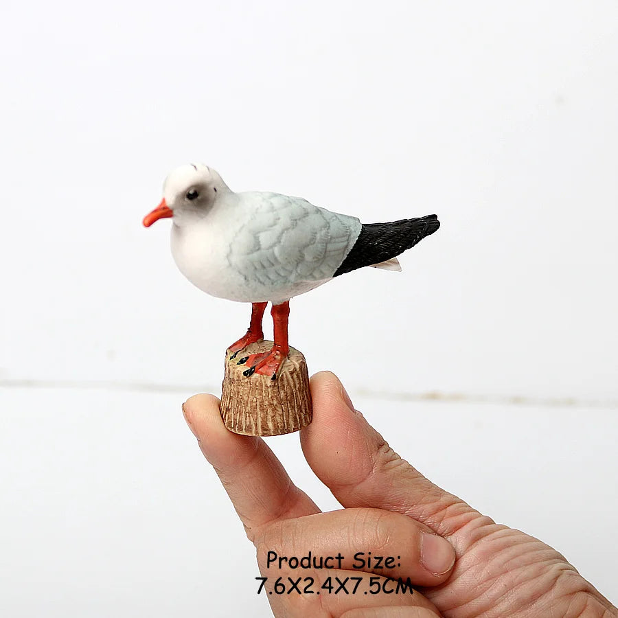Simulation Bird Animal Kingfisher Robin Magpie Pigeon Hummingbird Model Action Figure Garden Decoration Miniature Figurines Toys