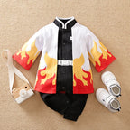 Newborn Baby Anime Cape Style Children Long Sleeve Cotton Bodysuit, Cute Kids Boys Girls Romper