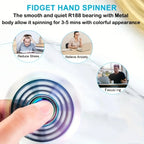 New Metal Rainbow Fidget Spinner Gradient Color R188 Mute Bearing EDC Hand Spinner Fingertip Gyro Anti-Anxiety Kids Adult Toys