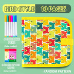 Erasable Doodle Book for KidsToddlers Toys Reusable Drawing Pads with 12 Watercolor Pens Preschool Toy Trip Writing Painting Set