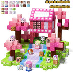 New Magnetic Building Blocks Mine World Magnetic Cozy Forest Cabin Construction Brick Cube STEM Boy Girl Children Toy Set Gift