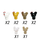 MOC Animal Scene Building Blocks Zoo Ducks Cat Dog Penguin Eagle Dove Wolf Bear Deer Shark Snake Mice Sheep DIY Toys Bricks K055