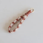 Korean Style Boho Phone Case Rope Keyring Bag Hanging Crochet Macrame Wristlet Phone Wristband DIY Craft Accessories