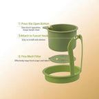 Press-Type Drain Basket: Food Strainer & Sink Organizer, Multi-Functional for Kitchen & Bathroom Use