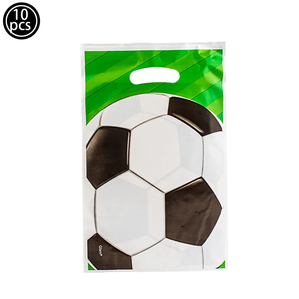 Soccer Theme Disposable Tableware Set Paper Plates Cups Napkins Tablecloth Boys Sports Football Birthday Party Decor Supplies