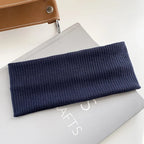 Autumn and Winter Wide Edge Elastic Women Hairband Makeup Wash Face Headband Sports Knitted Headpiece Headband