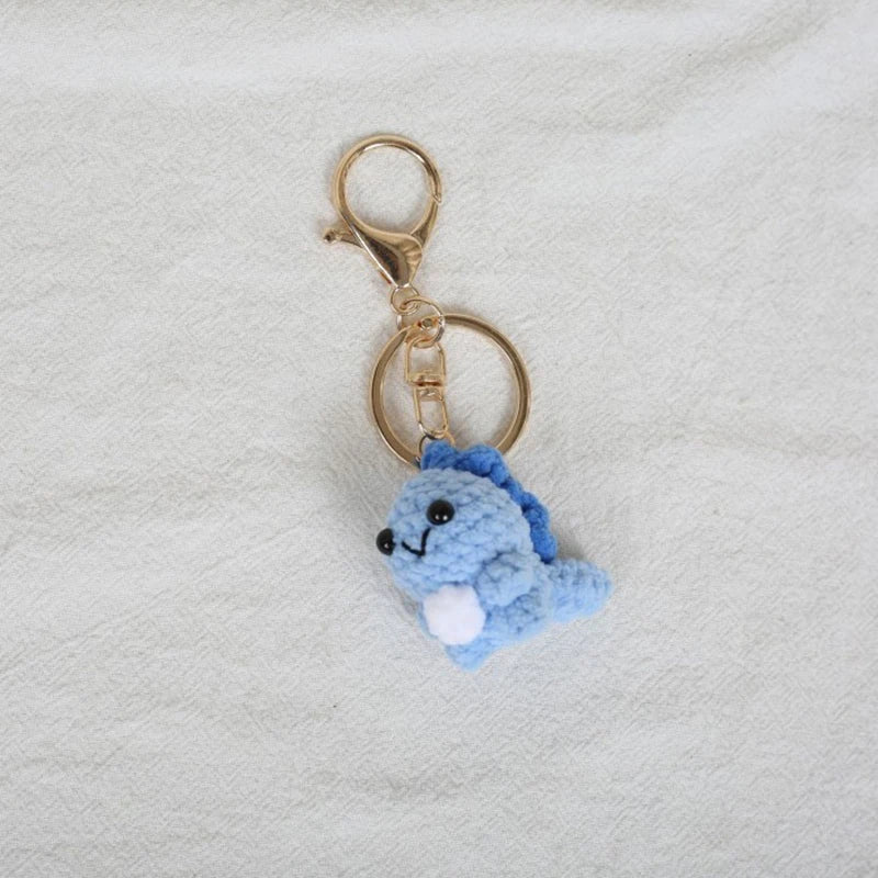 Mini Animal Doll Series Crochet Keychain Knitted Small Rabbit Doll Keyrings Mini Puppy Cute Keychain Wholesale Custom Accessory