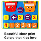 Felt Learning Board Children Toys Educational DIY Toy Addition Subtraction Finger Arithmetic Teaching Enlightenment Board