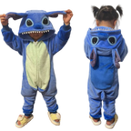 Cartoon Kigurumi For Children Kids' Animal Onesie Pyjamas Dog Wolf Dragon Dinosaur Halloween Carnival One-piece Costume Homewear