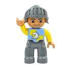 Big Size Figures Building Block Doll Family Farmer Pirate Worker Doctor Policemen Large Brick Compatible Build House Duploes Toy