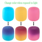 1-3PCS Color Changing Mallo Squishy Toy Soft Marshmallow Squeeze Fidget Ball Stress Relief Toy Adults Kids Sensory Play Favors