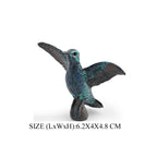 Simulation Bird Animal Kingfisher Robin Magpie Pigeon Hummingbird Model Action Figure Garden Decoration Miniature Figurines Toys