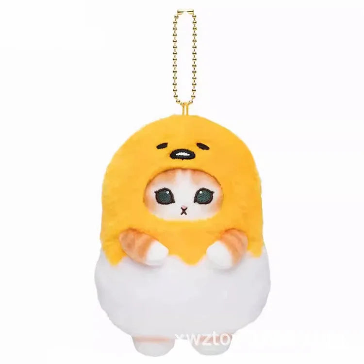 Kawaii Mofusand Cross-Dressing Sanrio Hello Kitty Kuromi Hanyodon Plush Keychain Pendant Anime Plush Backpack Pendant