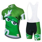 2024 Cartoon Cycling Clothing Men Short Sleeve MTB Ropa Ciclismo Breathable Summer Sportswear Outdoor Bicycle Clothes Bib Shorts