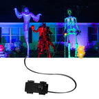 Glowing Eyes Halloween Decor with Timer LED Light Up Props for Skulls Pumpkins Tombstones Masks Halloween Party Decorations