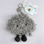 JC Golf ball plush keychain, grape keychain, jellyfish plush toy, hippopotamus, and plush elephant JC bag keychain